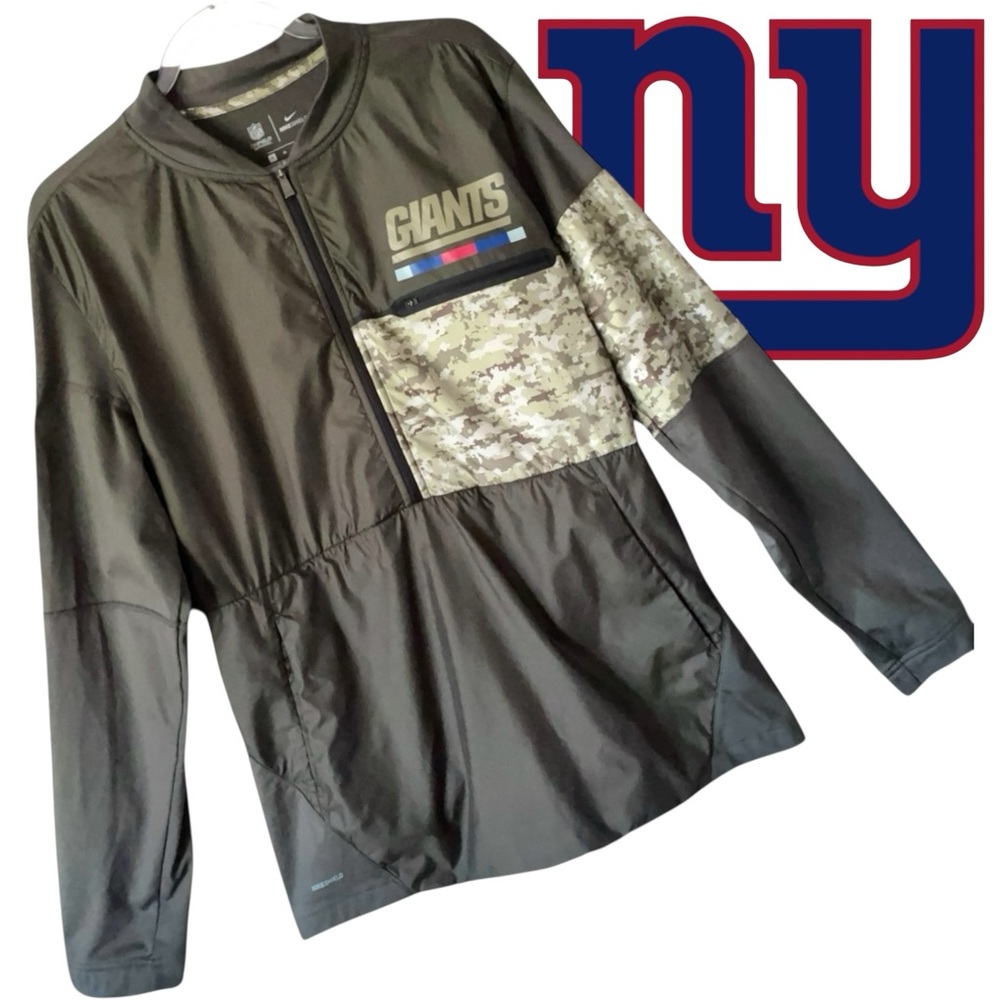 Nike Shield Camo NEW YORK GIANTS Salute to Service NFL Hybrid Jacket Size Medium